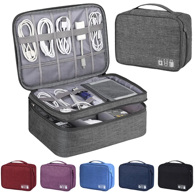 Tech Accessories Kit - Portable USB Data Line Charger Storage