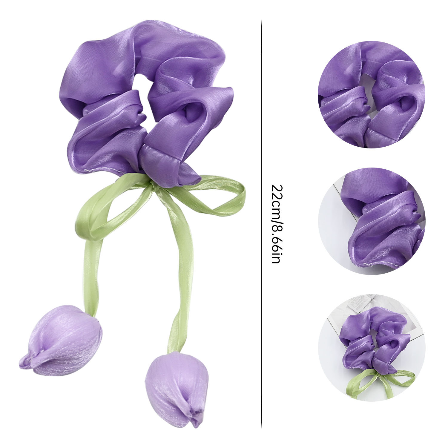 3PCS Tulip Flower Scrunchies - - đánh giá và giá Hi Tech Accessories