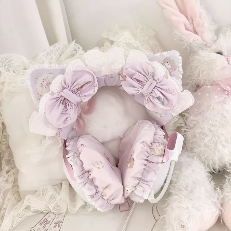 Ruffled Edge Lace Head Mounted - đánh giá và giá Tech Desktop Accessories