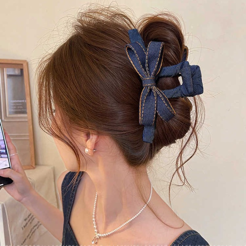 Autumn Winter Denim Bow Hair C - đánh giá và giá Hi Tech Accessories