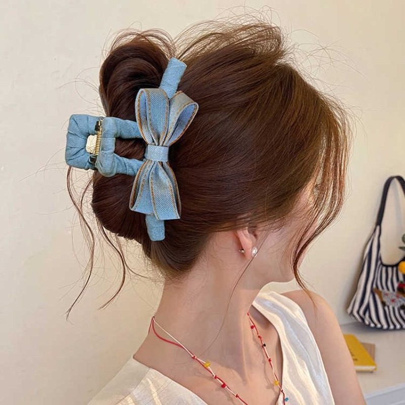 Autumn Winter Denim Bow Hair C - đánh giá và giá Hi Tech Accessories