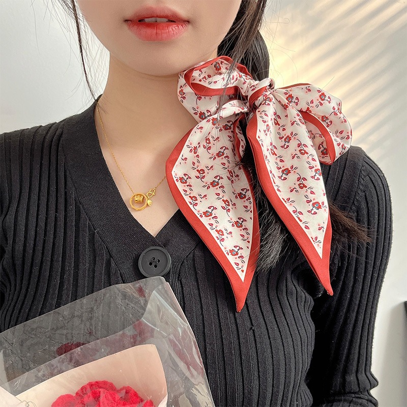 Women Fashion Red Floral Scarf - đánh giá và giá Useful Tech Accessories